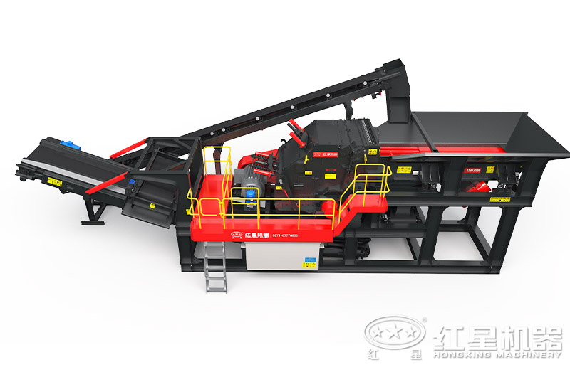 模块框架式小型移动反击石头破碎机
